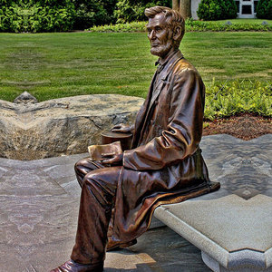 Tượng <span class=keywords><strong>Abraham</strong></span> Lincoln Bằng Đồng Nổi Tiếng Kích Thước Cuộc Sống - Product Image 3