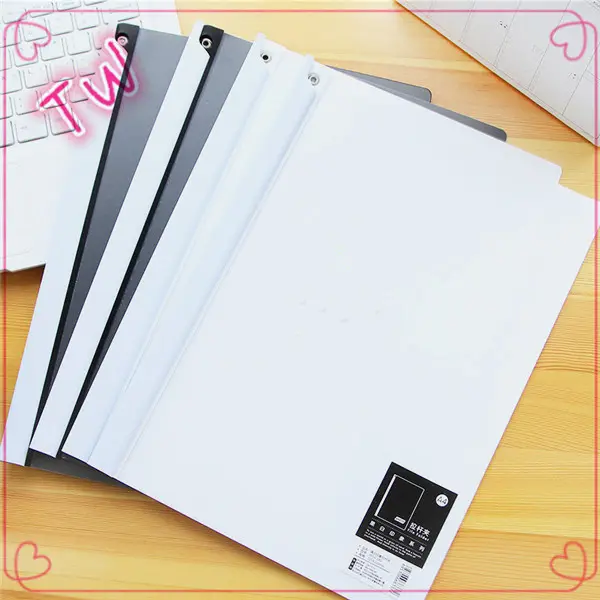 Офисная популярная Черная папка для файлов a5, пластиковая папка для файлов, Модная белая папка для файлов pp 023
