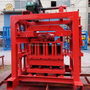 Bloque sólido máquina pavimentadora QT4-40 manual cenizas volantes de ladrillo que hace la máquina - Product Image 4
