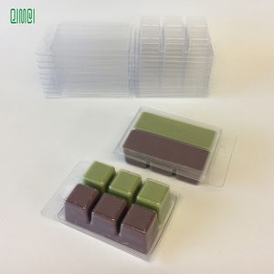 Venta al por mayor de concha de almeja derretir cera de embalaje cubo claro en forma de aroma tartas de plástico de la cubierta - Product Image 5
