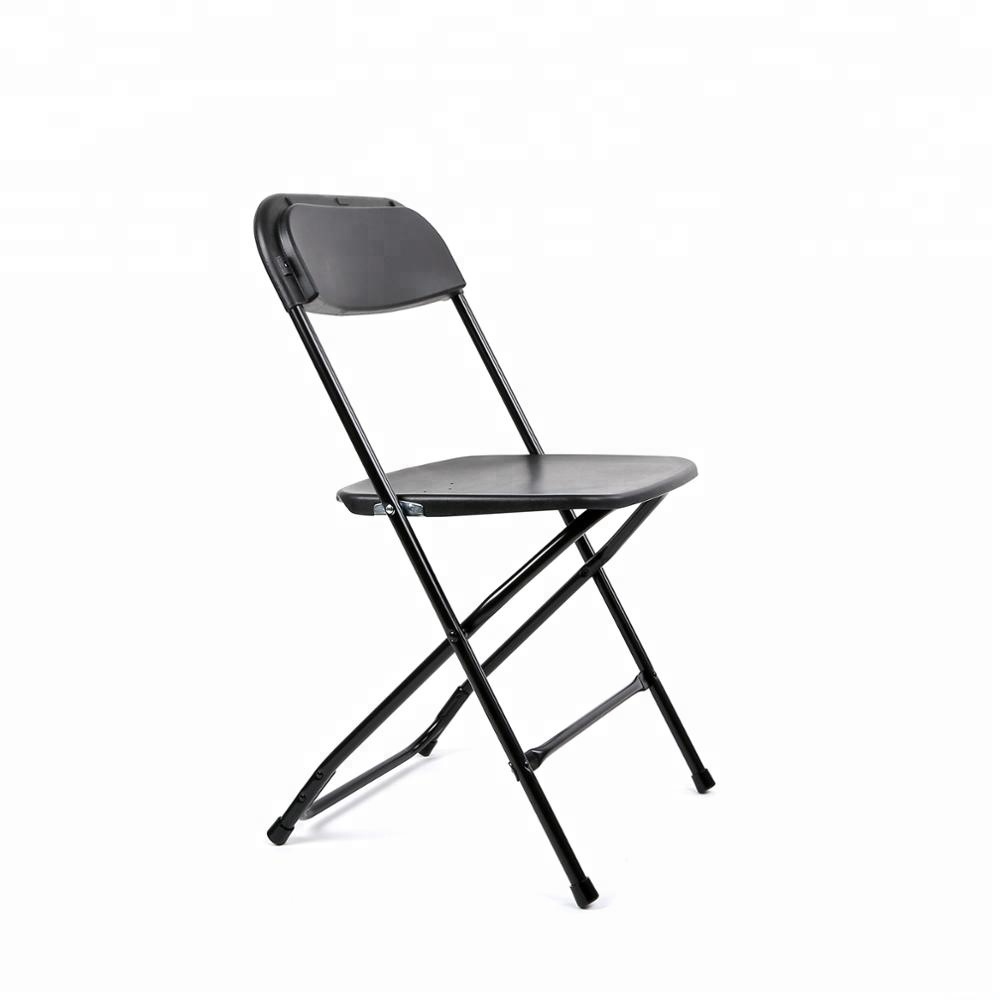 Китайский поставщик, лидер продаж, Пластиковый черный складной стул