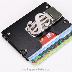 Mens RFID <strong>Metal</strong> <strong>Wallet</strong> Credit Card Holder Money Clip Slim Aluminum <strong>Wallet</strong> - Product Image 1