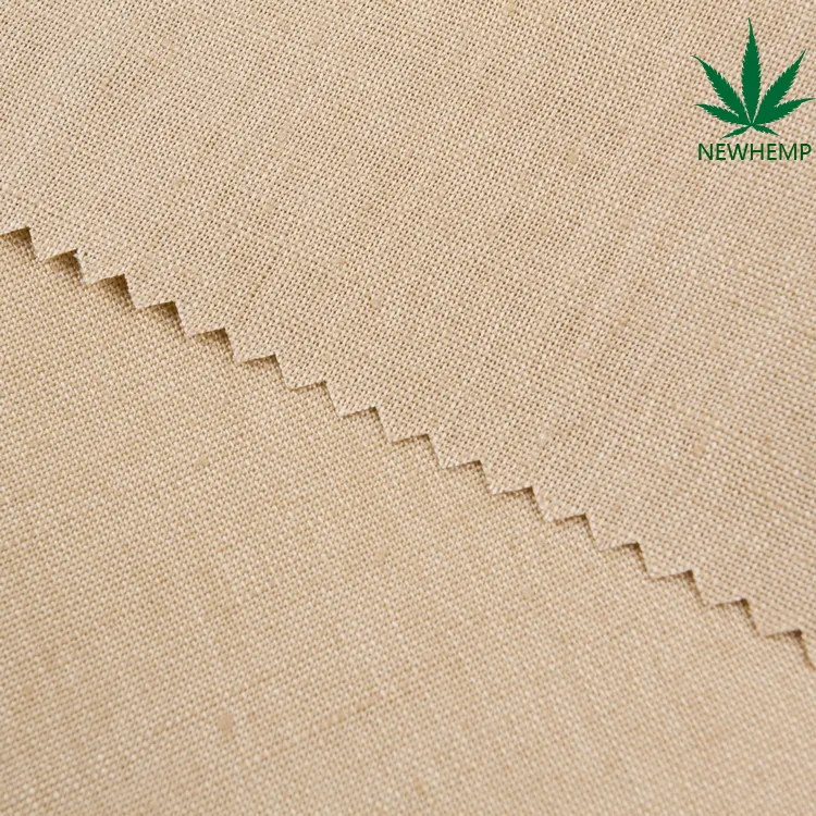 51018  Eco-friendly wholesale light weight  woven 100% hemp plain dyed fabric for clothing