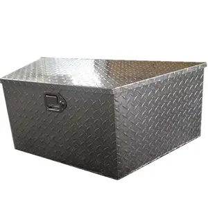 Custom-Welded <strong>Metal</strong> Aluminum Tool Trailer Tongue Box Durable Aluminum Truck <strong>Toolbox</strong> - Product Image 2