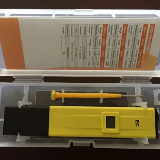 Hot Selling Goedkope Portable Pen Digitale Ec Meter Water Behandeling Houvast Ph Meter Ph Ec Instrument Vloeibare Analyzer