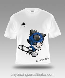Camiseta de Taekwondo OEM 100% Algodón, Estilo Personalizado con Impresión, Equipo de Artes Marciales - Product Image 2