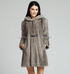 Le nouvel hiver 2019 fourrure de vison danoise 100% fourrure de vison peau entière manteau de vison court - Product Image 5