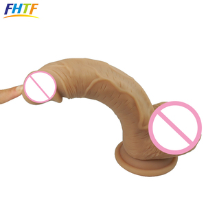 Doppel Layered Silikon Riesige Dick Künstliche Sexspielzeug Penis - Product Image 2