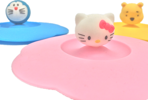 Japón catoon <span class=keywords><strong>doraemon</strong></span> formas <span class=keywords><strong>de</strong></span> goma <span class=keywords><strong>de</strong></span> silicona taza tapa tapa <span class=keywords><strong>de</strong></span> la taza - Product Image 3