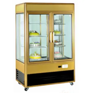 Aluminum alloy vertical glass door cake showcase display refrigerator for cake made in china