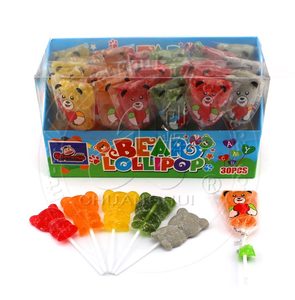 Jelly <strong>Bear</strong> Shape Jellypop <strong>Gummy</strong> Soft Lollipop Candy/halal Giant <strong>Gummy</strong> <strong>Bears</strong> - Product Image 2