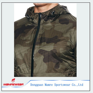 Poliéster exterior a prueba de viento chaqueta de calentamiento, mens deportes gimnasio - Product Image 2