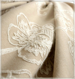 Rideaux de lin en broderie française <span class=keywords><strong>lambrequin</strong></span> store - Product Image 3