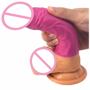 FAAK 19CM Dildo réaliste pour femme Jouet sexuel pour adultes Dildos Pénis en silicone réaliste en caoutchouc Dildo noir pour femmes - Product Image 3