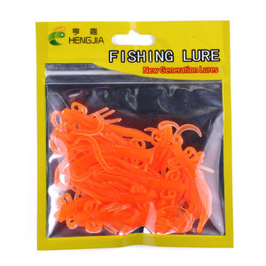 10 unids/bolsa 6cm/2G nueva langosta señuelos blandos gusanos capuchino señuelos de camarón Señuelos de Pesca de silicona - Product Image 4