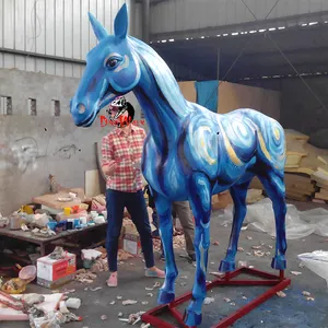 Dino0027 Custom fiberglass life size horse statues for sale