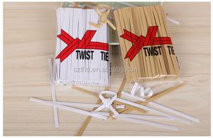 С напечатанным логотипом бумажный твист отожженной проволоки - Product Image 4