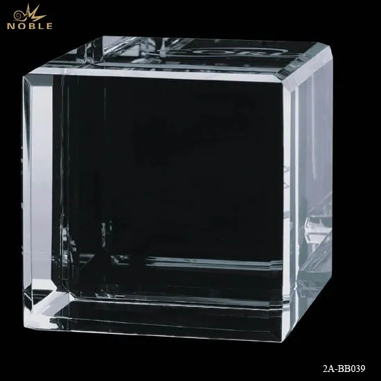 Custom Art 3D Laser Etched Glass Crystal Cube