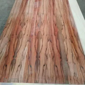 China Factory High Quality 0.5ミリメートルNatural Red Gum Veneer Apple Wood Veneer