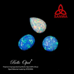 Prezzo di fabbrica diretto Kyocera sintetico opale fascino fantasia perline forma personalizzata per gioielli opale