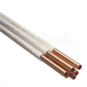 Bobine de crêpe 15m <span class=keywords><strong>Tube</strong></span> de cuivre isolé en caoutchouc 5/16 ''* 0.7mm Ensembles de lignes de cuivre isolées - Product Image 2