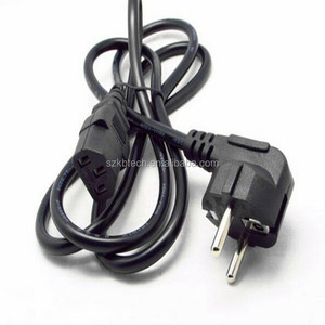 Cable de alimentación con enchufe Schuko estándar europeo, cable VDE IEC C13 revestido de PVC para uso en ordenador, fuente de alimentación europea - Product Image 2