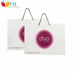 Bao Bì Mua Sắm Nhiều Lớp Hàng Đầu Túi Giấy Trắng Có Tay Cầm - Product Image 2