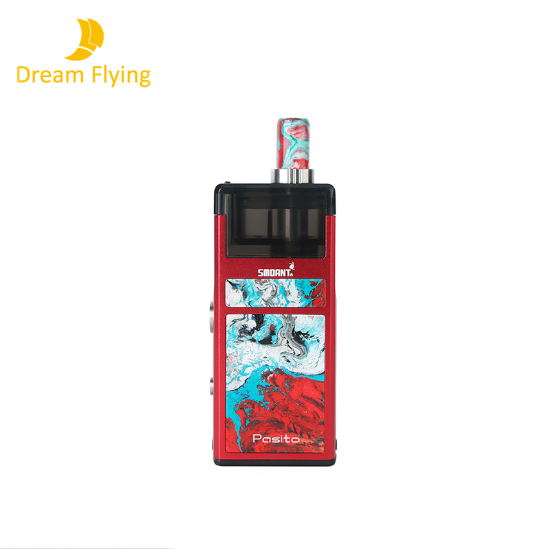 Цветной вейп-мод Smoant Pasito, большой аккумулятор 1100 мАч и многоразовый модуль 3 мл с интеллектуальной светодиодной подсветкой