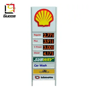 Tankstellen bau Tankstellen ausrüstung mit kunden spezifischem Pylon schild