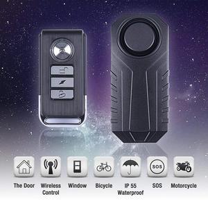 Wasserdichte Batterie versorgung 113dB Drahtlose Fernbedienung Sicherheit Auto Vibrations sensor <span class=keywords><strong>Alarm</strong></span> - Product Image 6