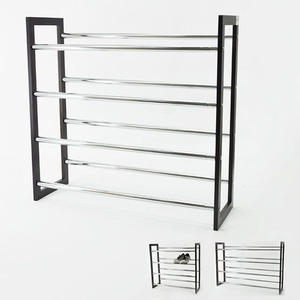 3-Tier Pull Out <b>Shoe</b> Rack Versatile Home Furniture <b>for</b> Living Room Dining Hospital Hotel Apartment Durable Metal Material - Product Image 1