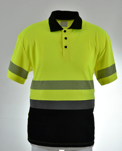 Camiseta de Seguridad de Manga Corta, <span class=keywords><strong>Alta</strong></span> <span class=keywords><strong>Visibilidad</strong></span>, Cinta Reflectante Termosellada, Camiseta de Trabajo Transpirable de Seguridad Reflectante - Product Image 1