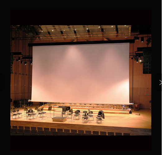 Large 15 Foot Motorized Projector Screen/tab-tensioned Electric Projection Screen