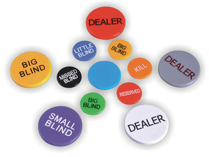 कस्टम पोकर डीलर बटन बिग ब्लाइंड लघु छोटे अंधा थोड़ा अंधा - Product Image 4