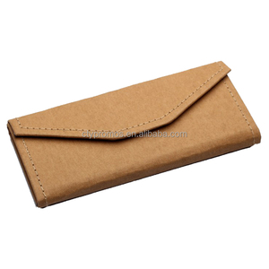 カスタムロゴ安い環境にやさしい折りたたみクラフト紙眼鏡ケーストライアングルサングラスケース - Product Image 5