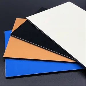 Eksterior PVDF Dilapisi Aluminium Composite Panel dengan 4 Mm Ketebalan Dinding Clading