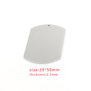 <span class=keywords><strong>Pendentif</strong></span> gravé DogTag vierge en acier inoxydable poli miroir OEM sur mesure - Product Image 5