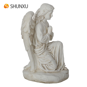 Nuova Statua di Angelo in Preghiera in Resina Bianca, Decorazione per Casa e Giardino, Vendita all'Ingrosso - Product Image 2