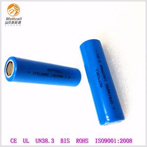 أيون ifr 18650 3.2 فولت 1400 مللي أمبير lifepo4 بطارية قابلة لل نظام الطاقة الشمسية - Product Image 2