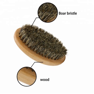 Kit de peigne et <span class=keywords><strong>brosse</strong></span> à moustache en bois, pour hommes, logo personnalisé OEM, croissance des poils de <span class=keywords><strong>sanglier</strong></span>, <span class=keywords><strong>barbe</strong></span>, moustache - Product Image 3