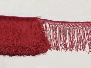 Bán buôn 30 cm Dài Polyester Rìa Tua Cắt Ribbon đối Dress Latin Rèm May - Product Image 2