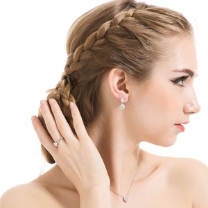 6mm 1 caret Hearts & Arrows Ideal Cut <span class=keywords><strong>Solitario</strong></span> de <span class=keywords><strong>compromiso</strong></span> cúbicos Circonia Diamante - Product Image 5
