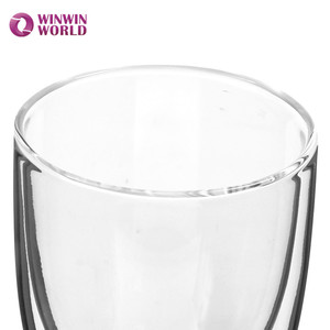 Copa del Mundo de fútbol regalo soplado claro doble pared resistente al calor taza de cerveza de cristal con logo - Product Image 5