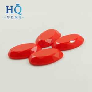 Wholesale Coral Glass Cabochon Synthetic Coral Stone - Product Image 4