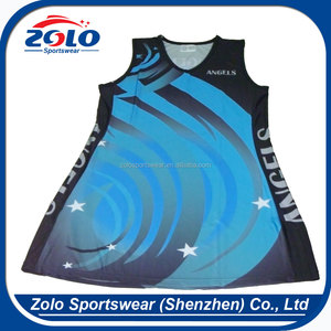 2017 New design best quality fashion fancy netball jersey - Product Image 5