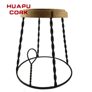 Champagne Cork Stool With Wire Cage Hot Sale In France Spain Bar Stool Luxury Furniture