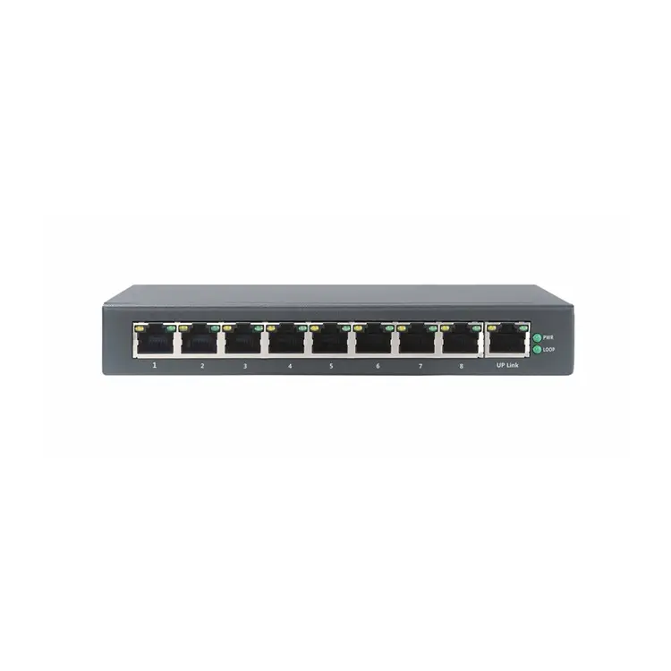 Produsen Saklar Ethernet Jaringan Kecepatan 8 Port 10/100 Cepat Poe Oem Switch IEEE802.3af /IEEE802.3at Standar