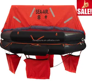 inflatable floating SOLAS 8 man life raft