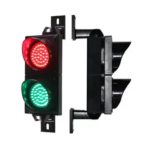 Fabrika doğrudan fiyat trafik sinyal ışığı 100mm Led trafik ışıkları kırmızı yeşil otopark trafik ışığı satılık