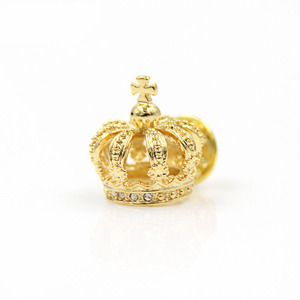 Bán Buôn 3D Hình Vương Miện Pha Lê Ve Áo <span class=keywords><strong>Pins</strong></span> Vàng Vương Miện Ve Áo <span class=keywords><strong>Pins</strong></span> - Product Image 4